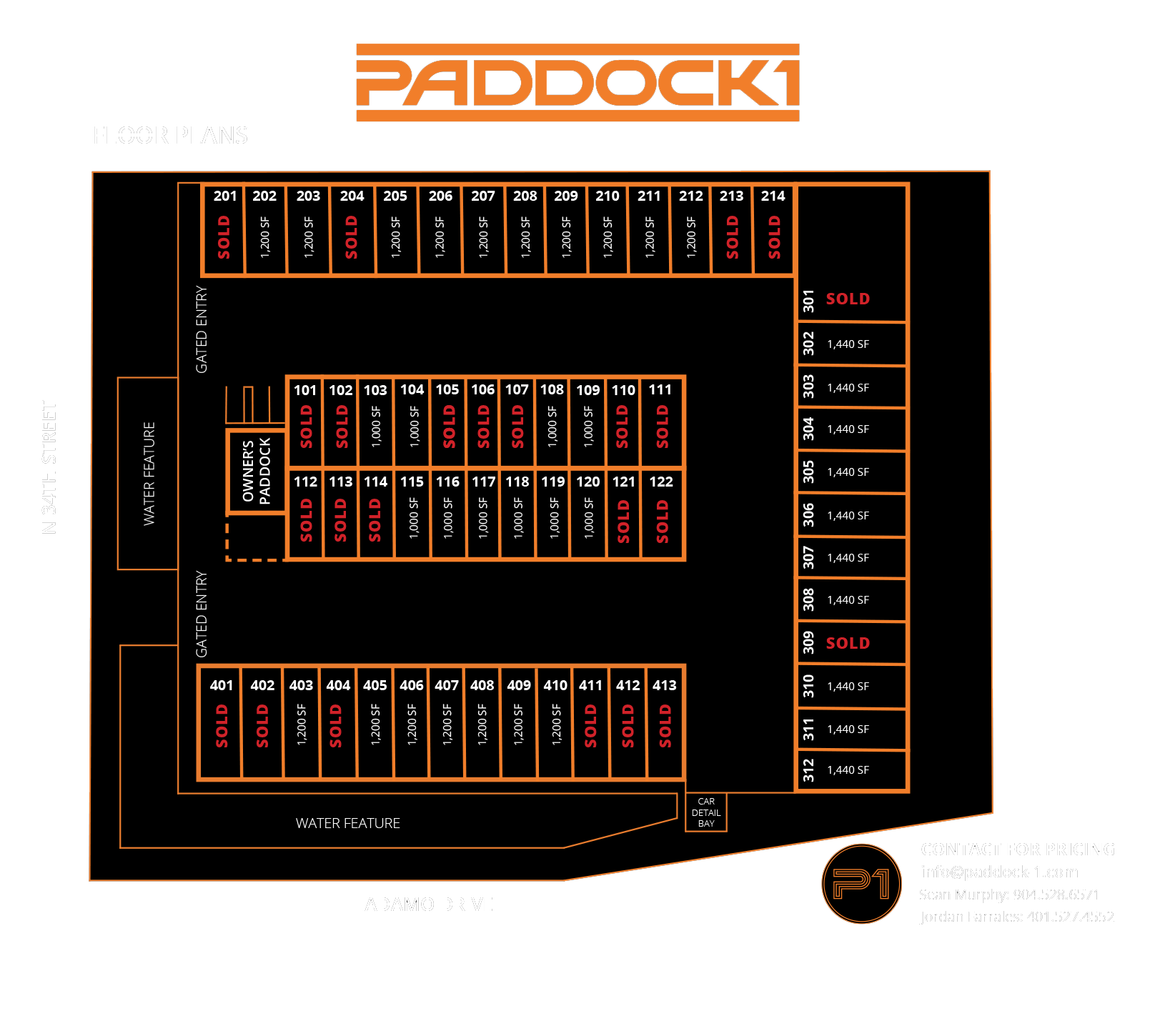 Paddock1 - Tampa Unit Availability